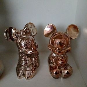 Antique Mickey and Minnie Mouse piggybanks